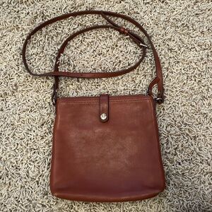 The landmark collection, leather side purse